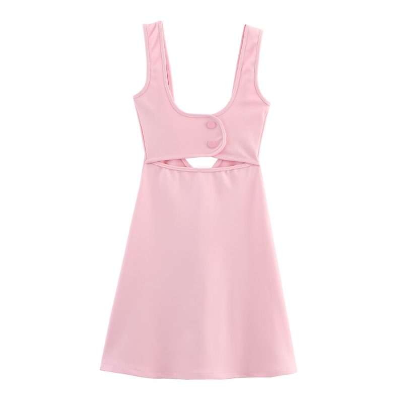 Women’s Elastic Open Design Casual Dress - Image 2
