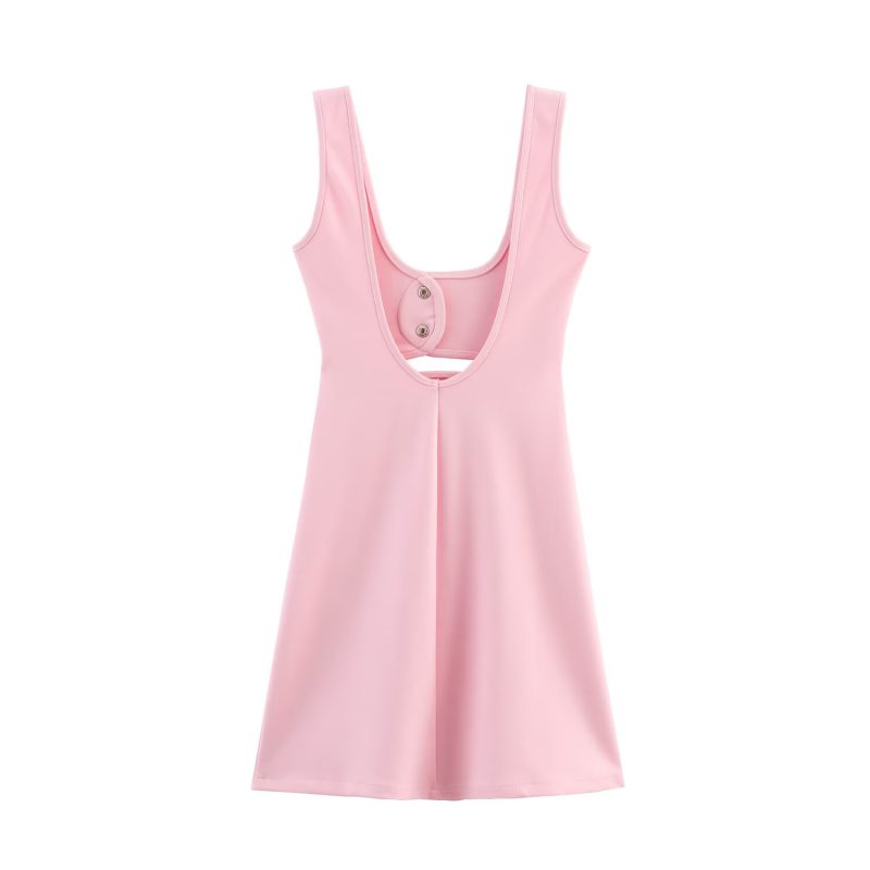 Women’s Elastic Open Design Casual Dress - Image 3