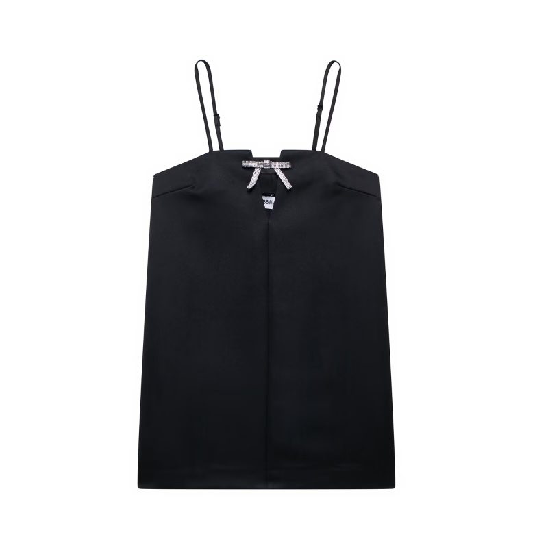 Summer Women’s Backless Spaghetti Strap Bow Dress - Image 2