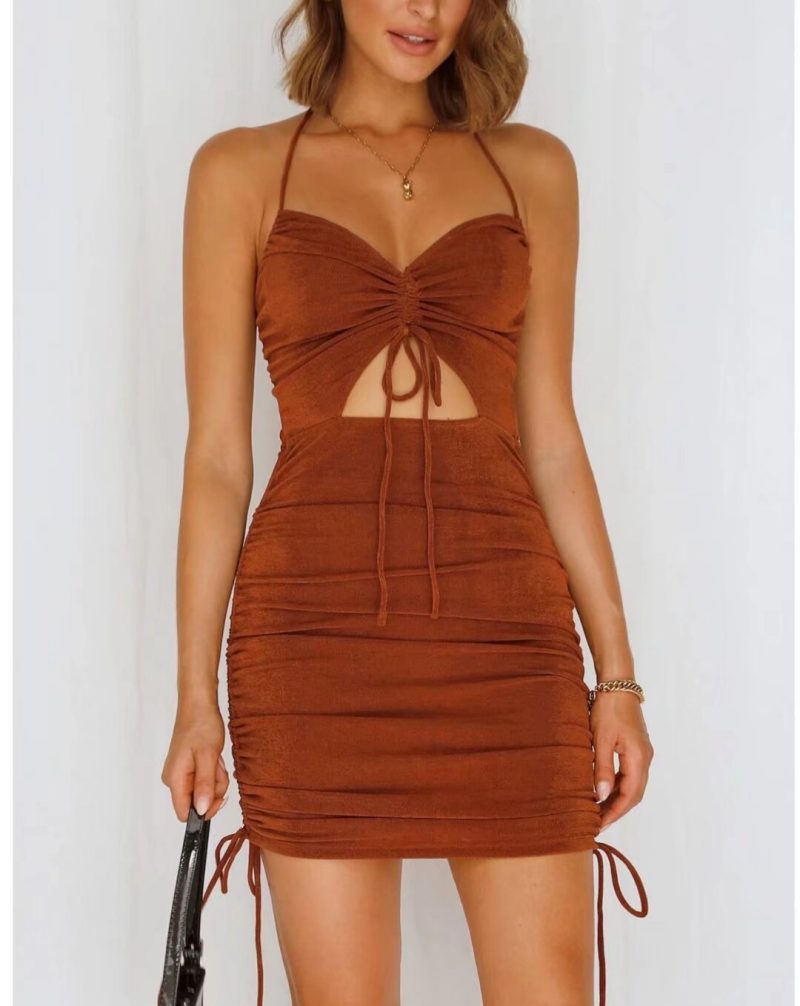 Women’s Lace Dress with Adjustable Drawstring Detail
