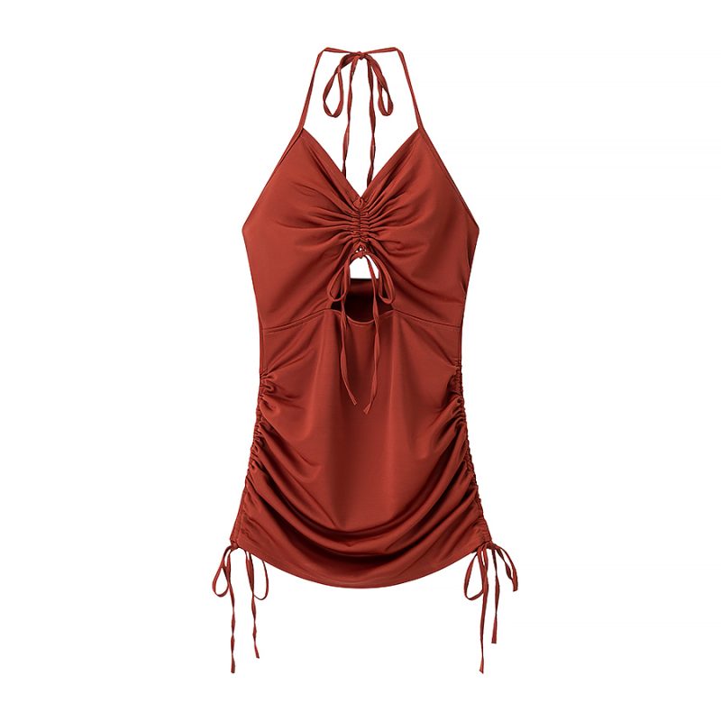 Women’s Lace Dress with Adjustable Drawstring Detail - Image 2