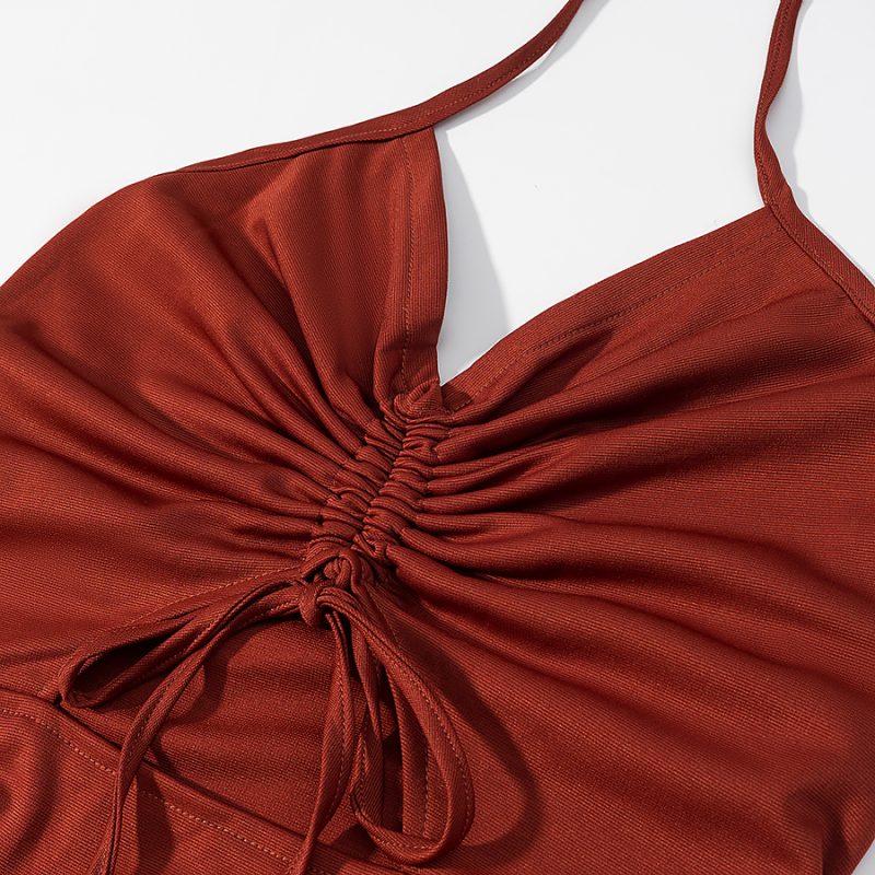 Women’s Lace Dress with Adjustable Drawstring Detail - Image 4