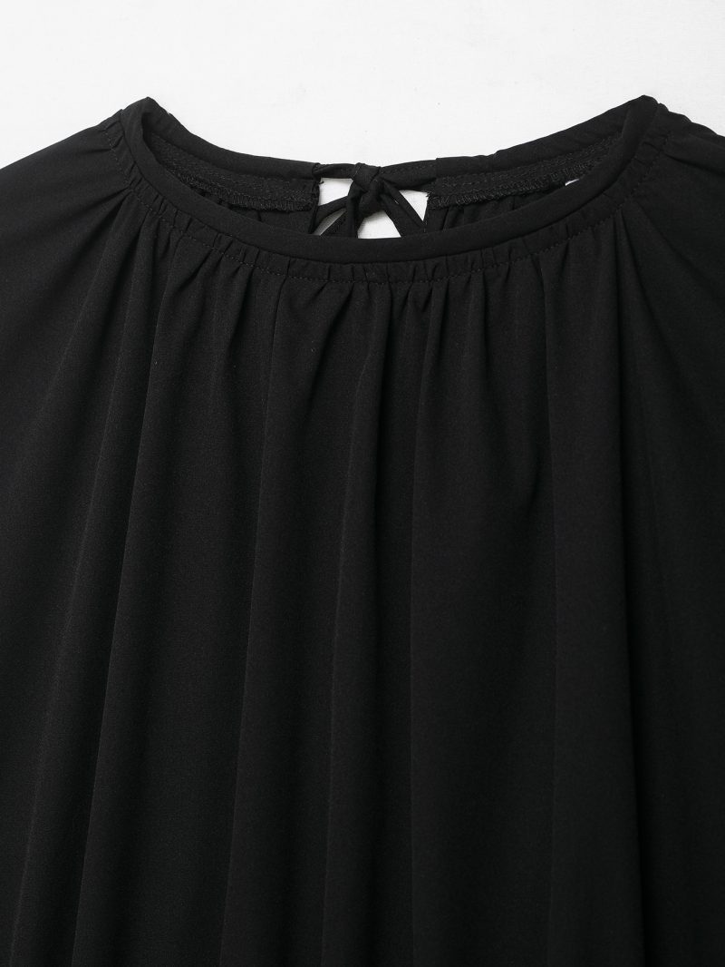 Women’s Pleated Poplin Summer Casual Dress - Image 3