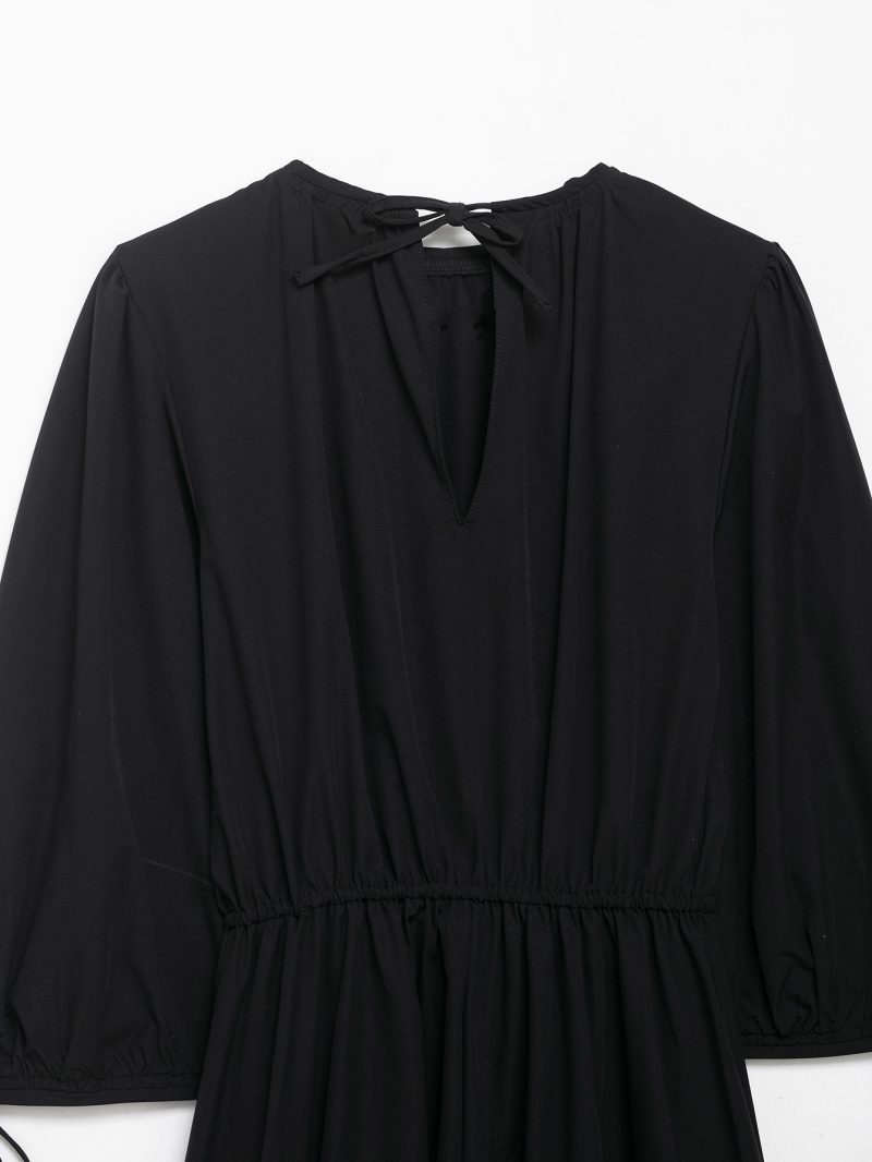 Women’s Pleated Poplin Summer Casual Dress - Image 4