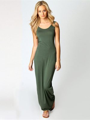 Women’s Summer Casual Sleeveless Vest Maxi Dress