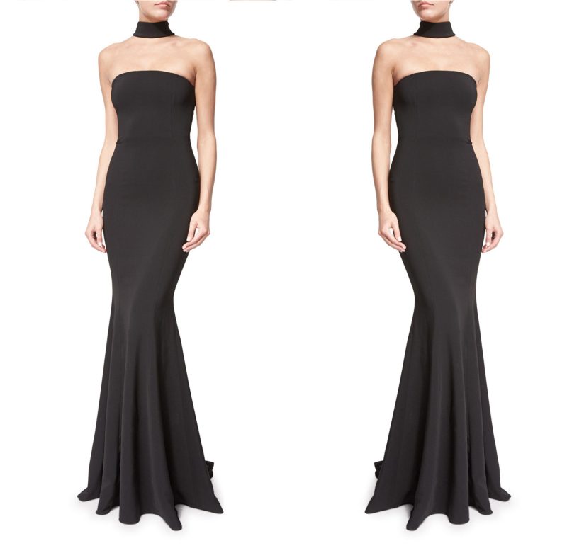Women’s Fishtail Halter Maxi Evening Dress - Image 3