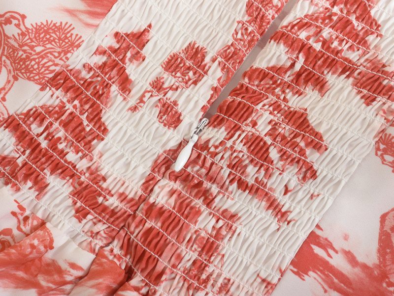 Women’s Spring Ruffled Print Sleeveless Maxi Sundress - Image 3