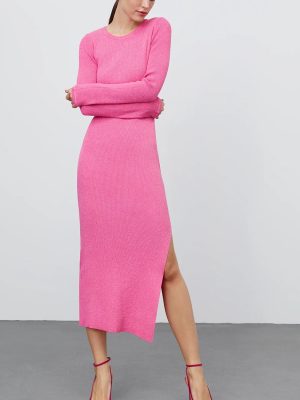 Women’s Autumn Winter Knitted High Waist Dress