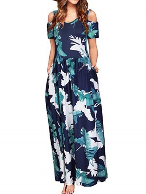 Casual Round Neck Short Sleeve Women’s Dress