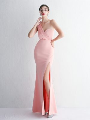 Elegant Satin Fishtail Gown for Gala Weddings