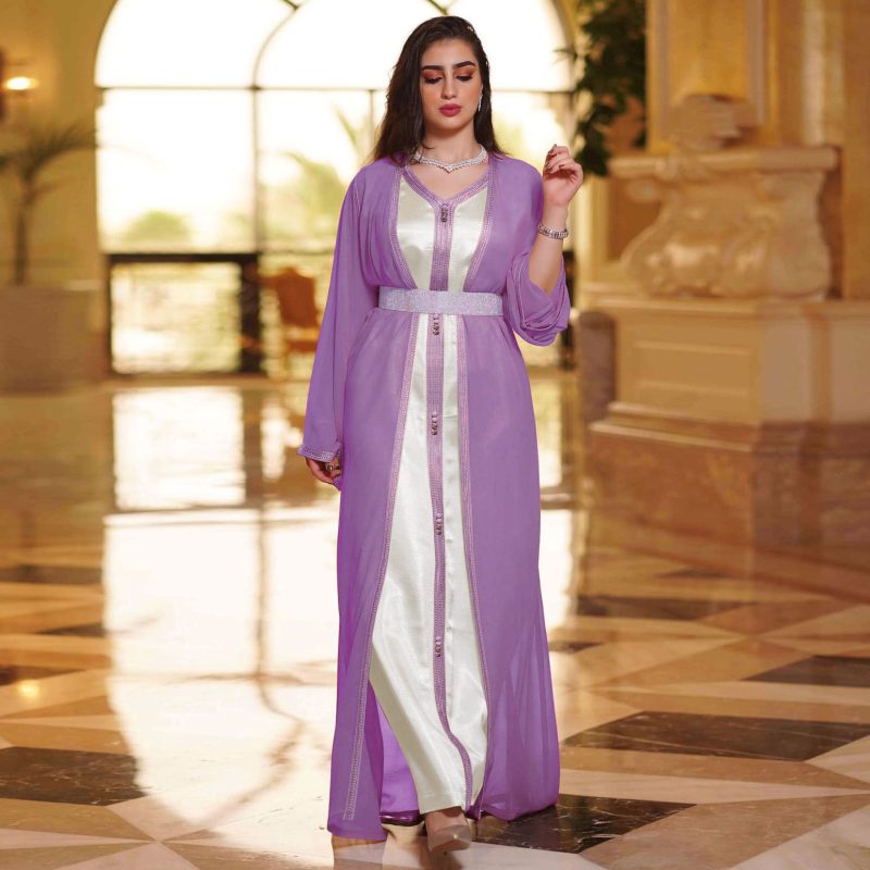 Middle East Women’s Plus Size Chiffon Two-Piece