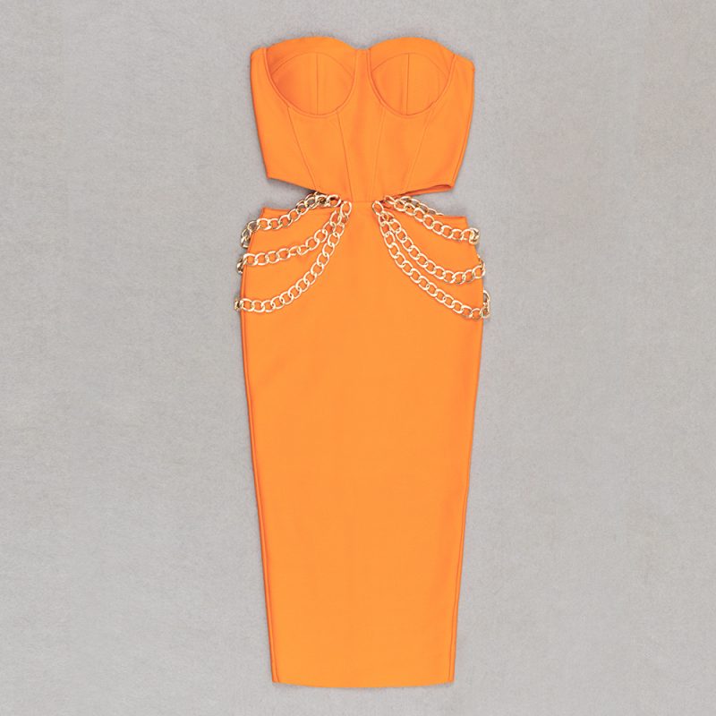 Women’s Sleeveless Bandage Sheath Slim Waist Dress - Image 2