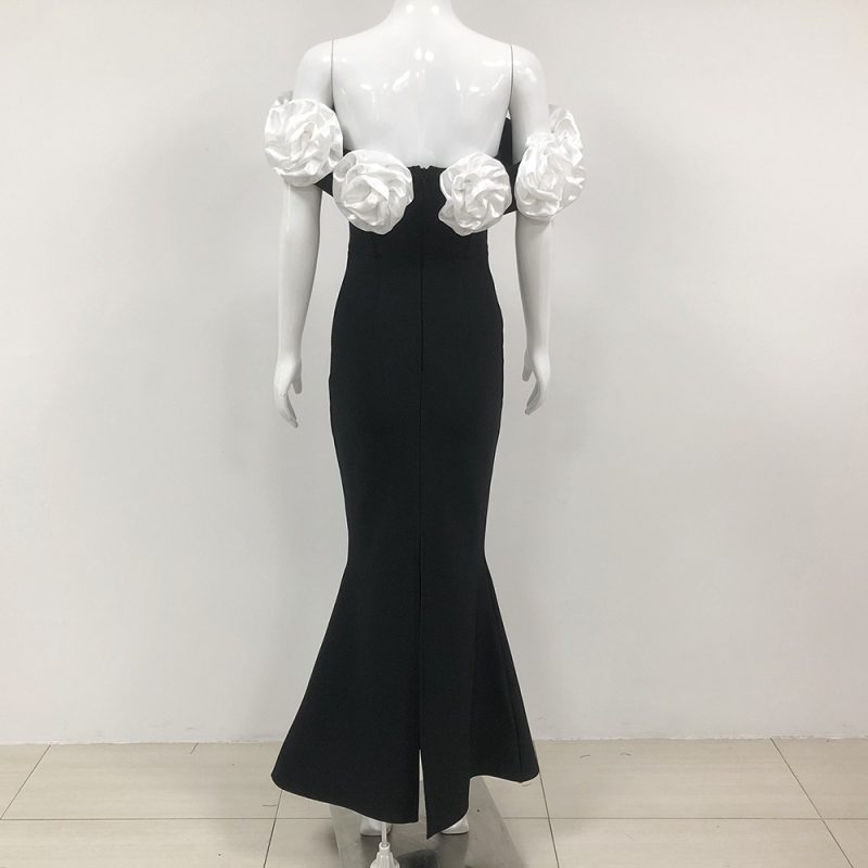 Women’s Summer Floral Tube Top Party Dress - Image 2