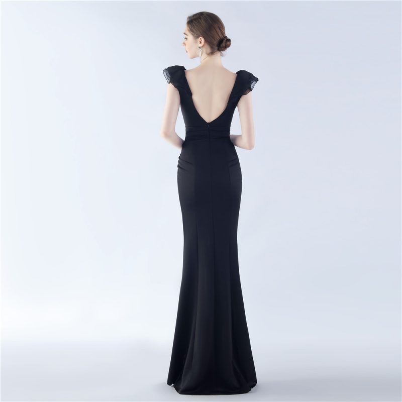 Women’s Organza Satin Evening Gown Dress - Image 2