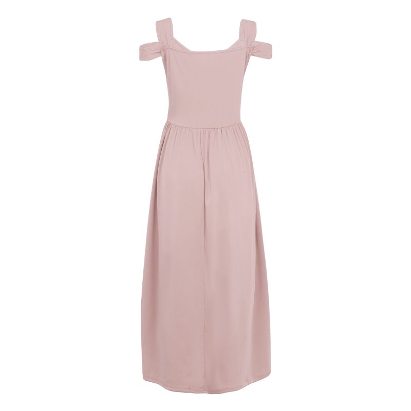 Elegant Women’s V-Neck Sleeveless Printed Maxi Dress - Image 4