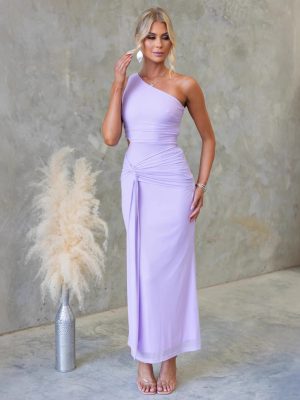 Summer Elegant One-Shoulder Lacing Dress for Women