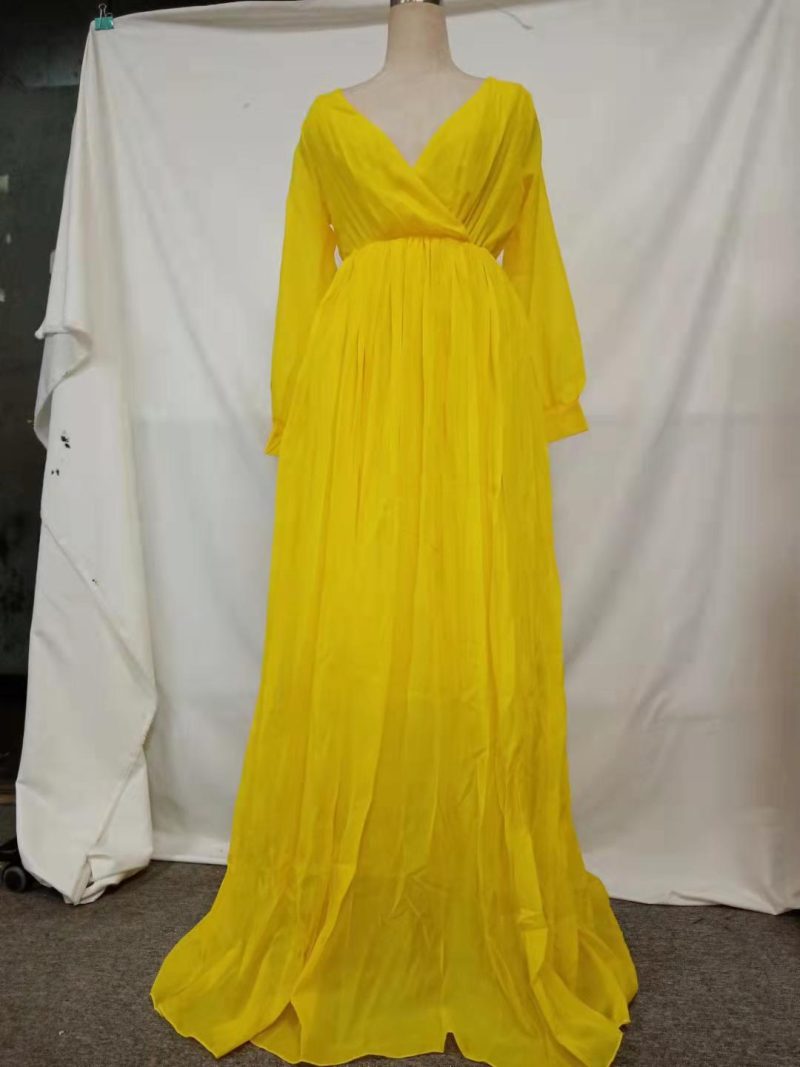 Women’s Deep V Cross Front Pleated Dress - Image 4