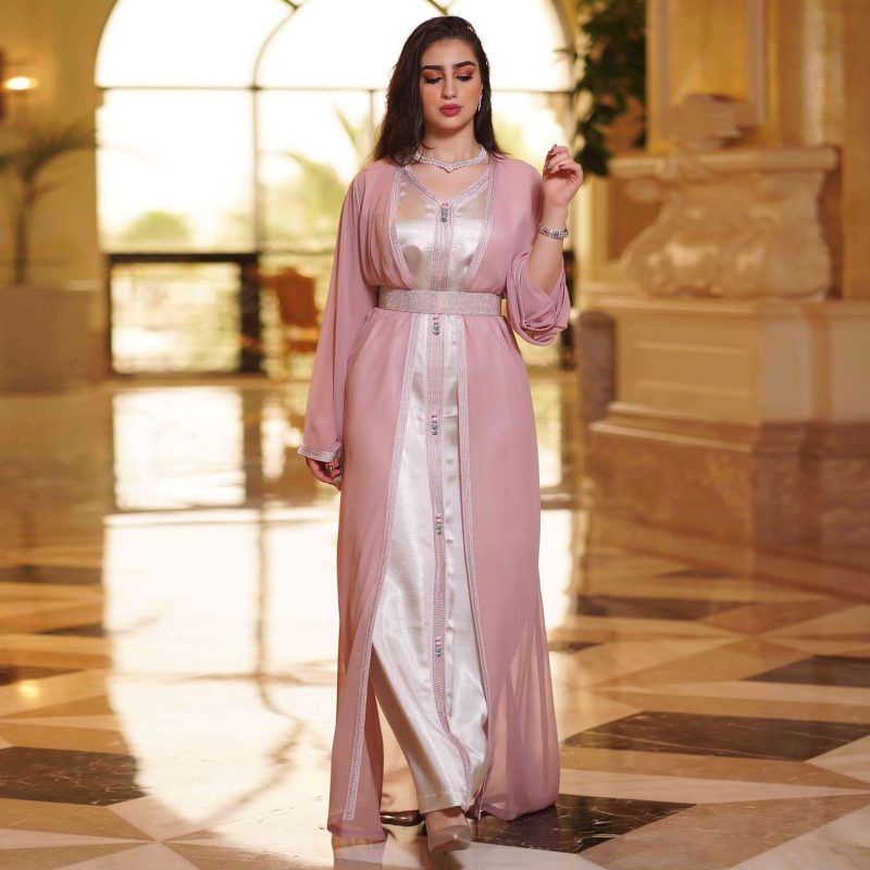 Middle East Women’s Plus Size Chiffon Two-Piece - Image 3