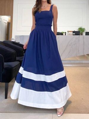 Elegant Summer Sling Mid Length Women’s Dress