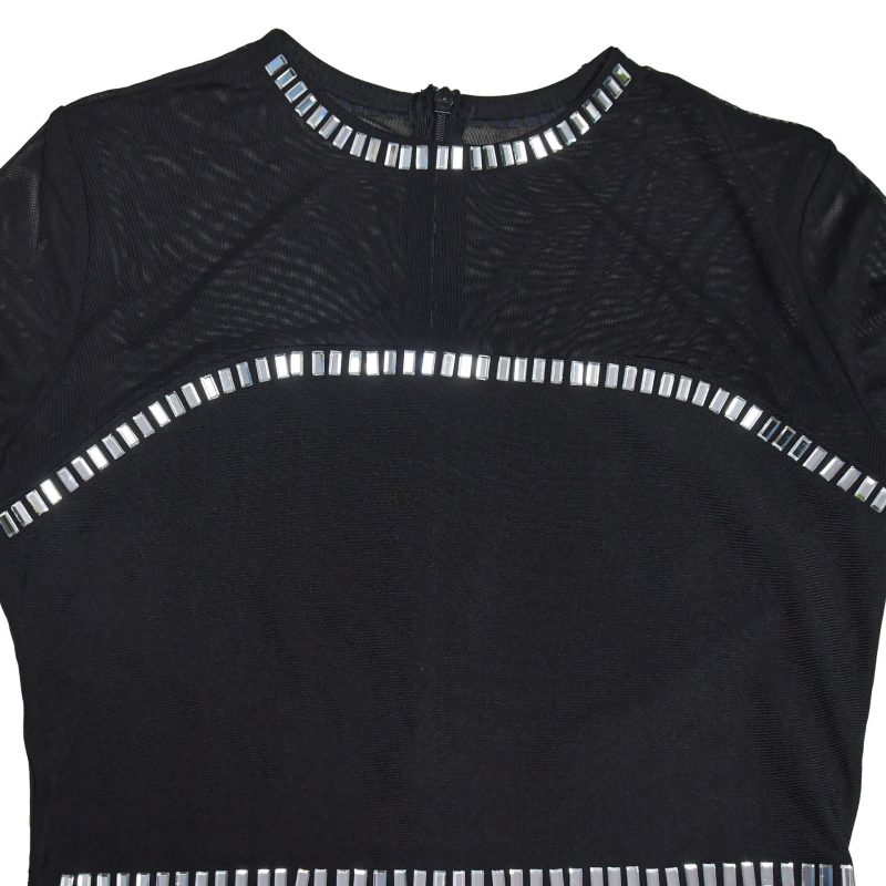 Women’s Mesh Maxi Dress with Sparkling Details - Image 4