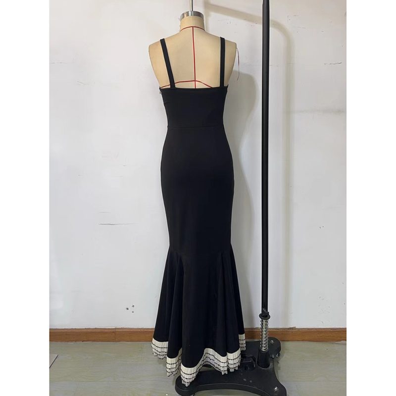 Summer Slim Fit Sheath Dress with Bow - Image 4