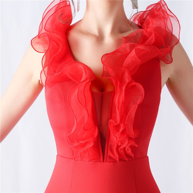 Elegant Organza Evening Dress for Wedding and Dinner - Image 4