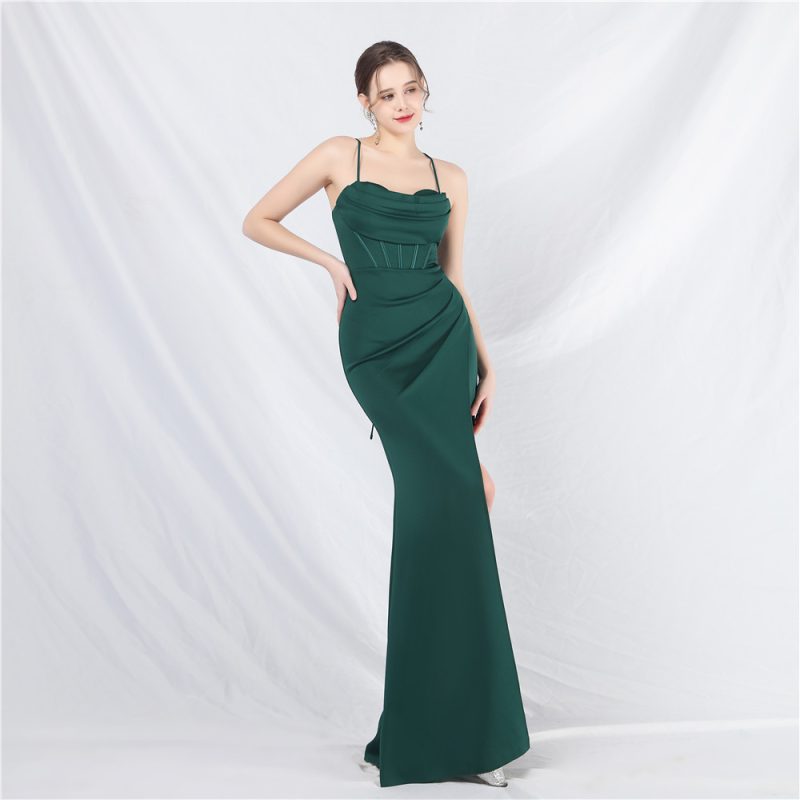 High End Corset Camisole Boned Evening Dress - Image 3