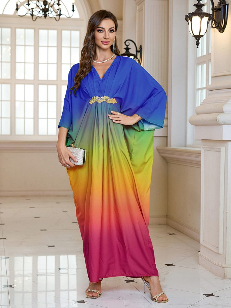 Gradient Maxi Beach Robe Bikini Cover Up - Image 4