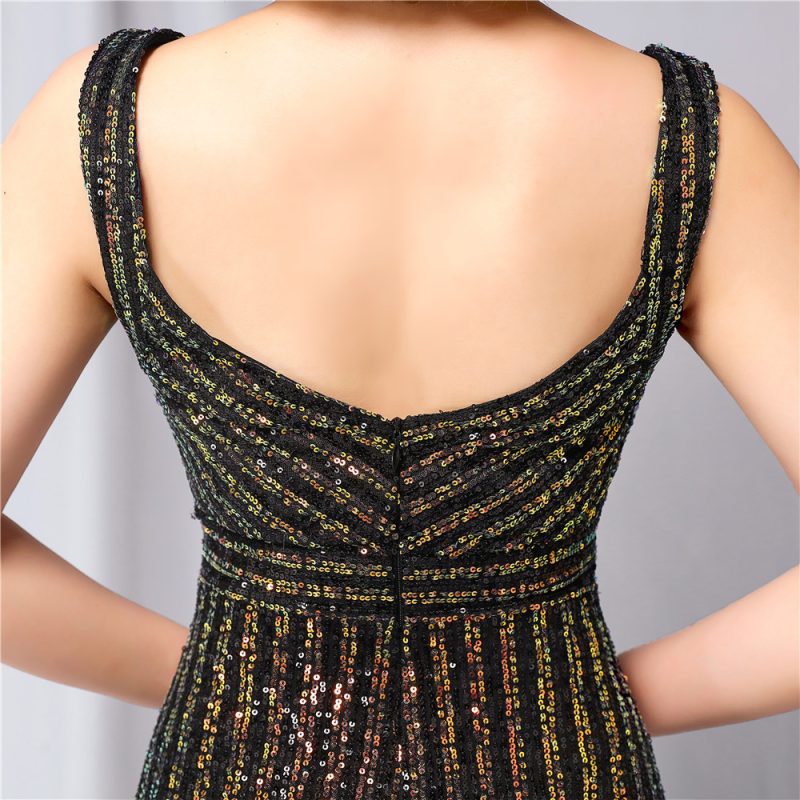 Elegant Sequined Fishtail Evening Dress for Women - Image 2