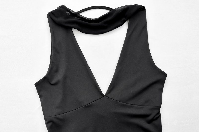 Summer Halter Sleeveless Sheath Dress with Lace-Up - Image 4