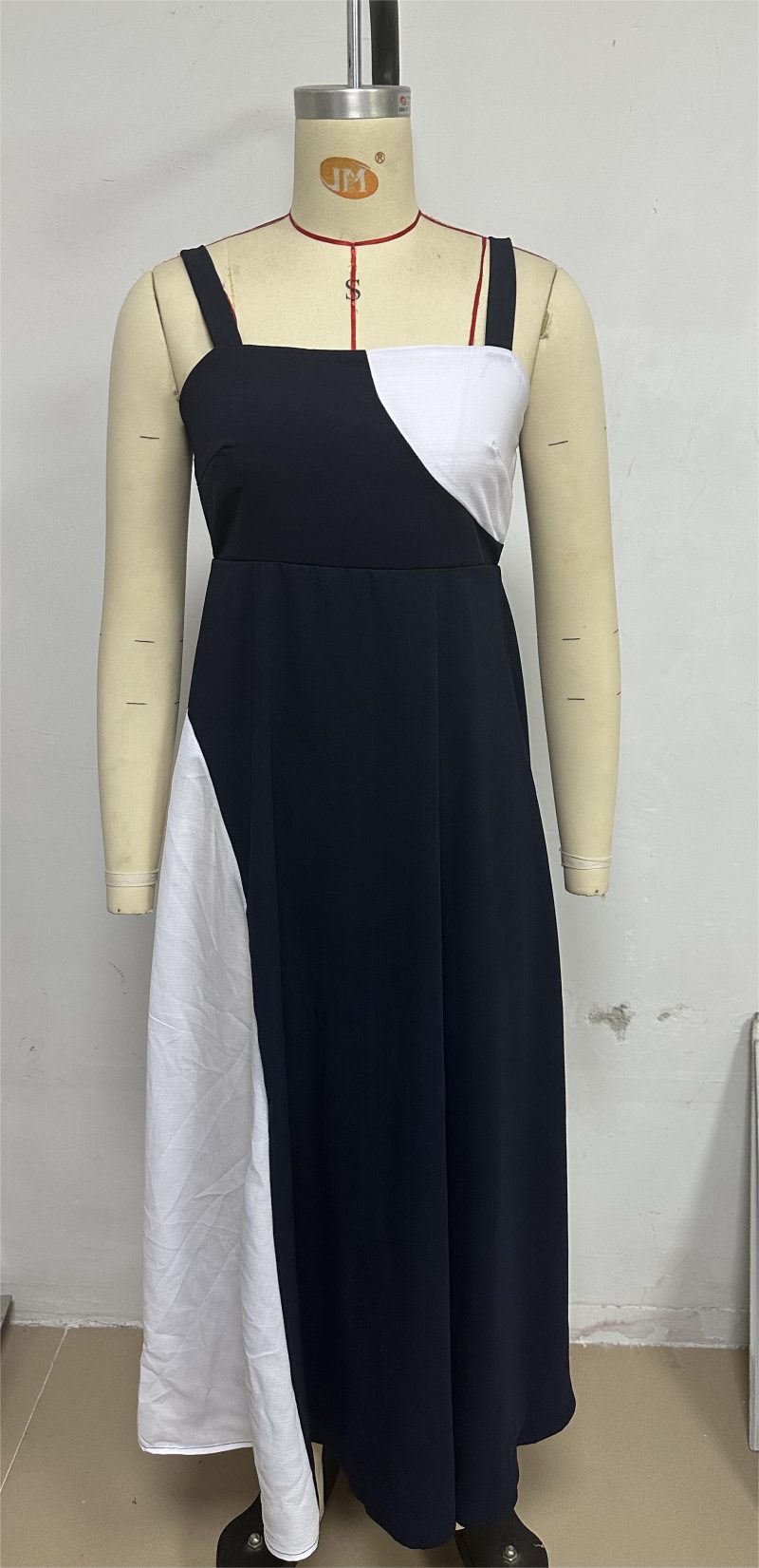 Summer Vacation Colorblock Sling Maxi Dress - Image 3
