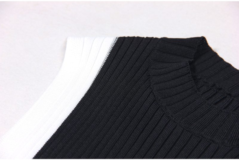 Summer Sleeveless Slim Fit Women Knitted Dress - Image 3