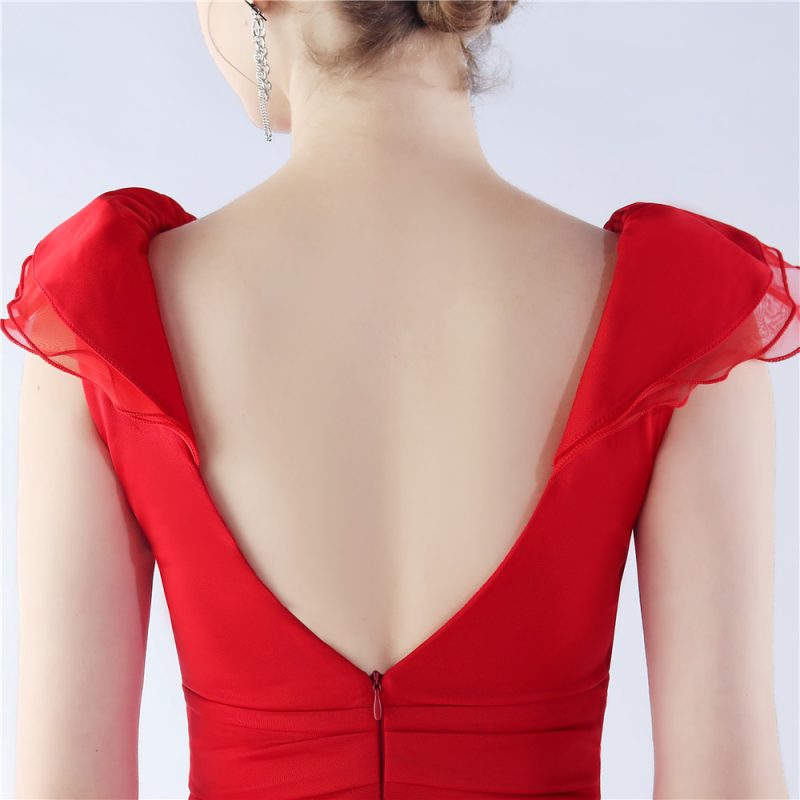 Women’s Organza Satin Evening Gown Dress - Image 3