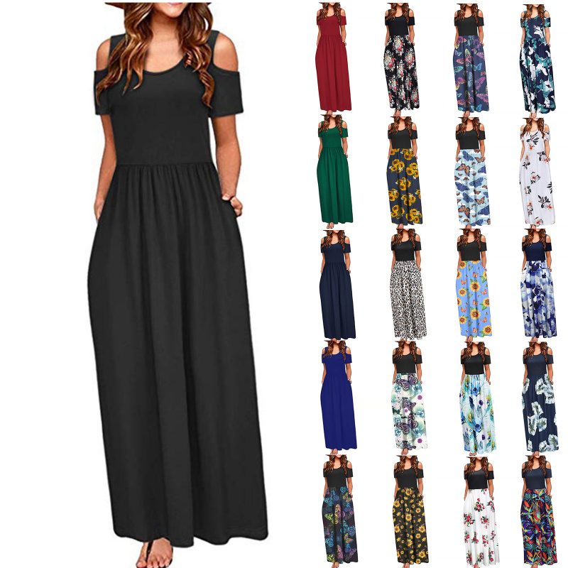 Casual Round Neck Short Sleeve Women’s Dress - Image 4