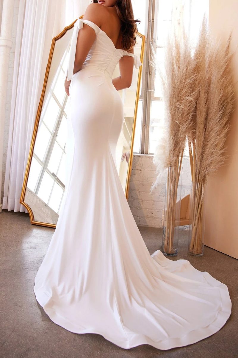 Summer Slim Fit Slit Cocktail Evening Dress - Image 4