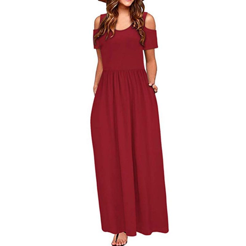 Casual Round Neck Short Sleeve Women’s Dress - Image 2