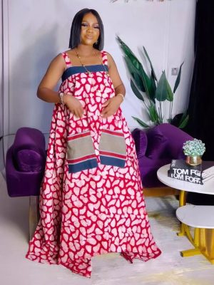 Spaghetti Strap Floral Print Multicolor Maxi Dress