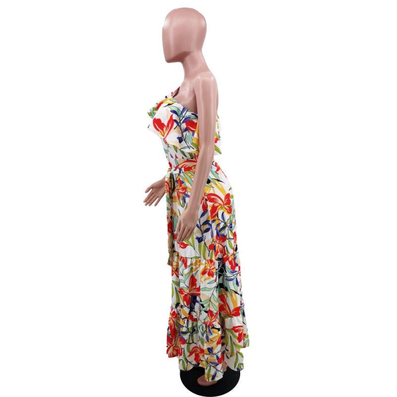 Casual Off Shoulder Solid Color Women Dress - Image 3