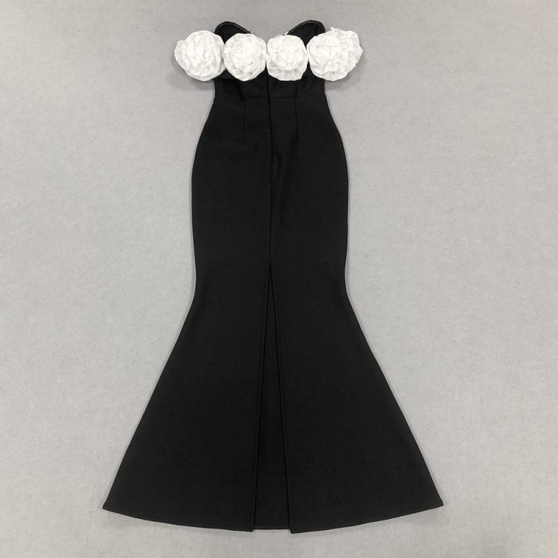 Women’s Summer Floral Tube Top Party Dress - Image 3