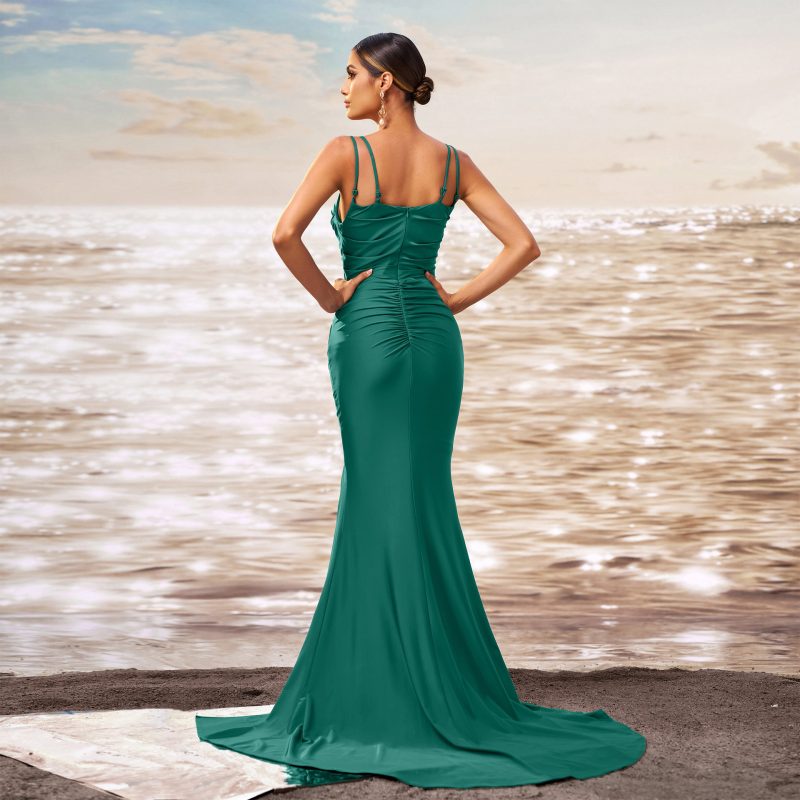 Women’s Off-Shoulder Slim Fishtail Evening Dress - Image 3