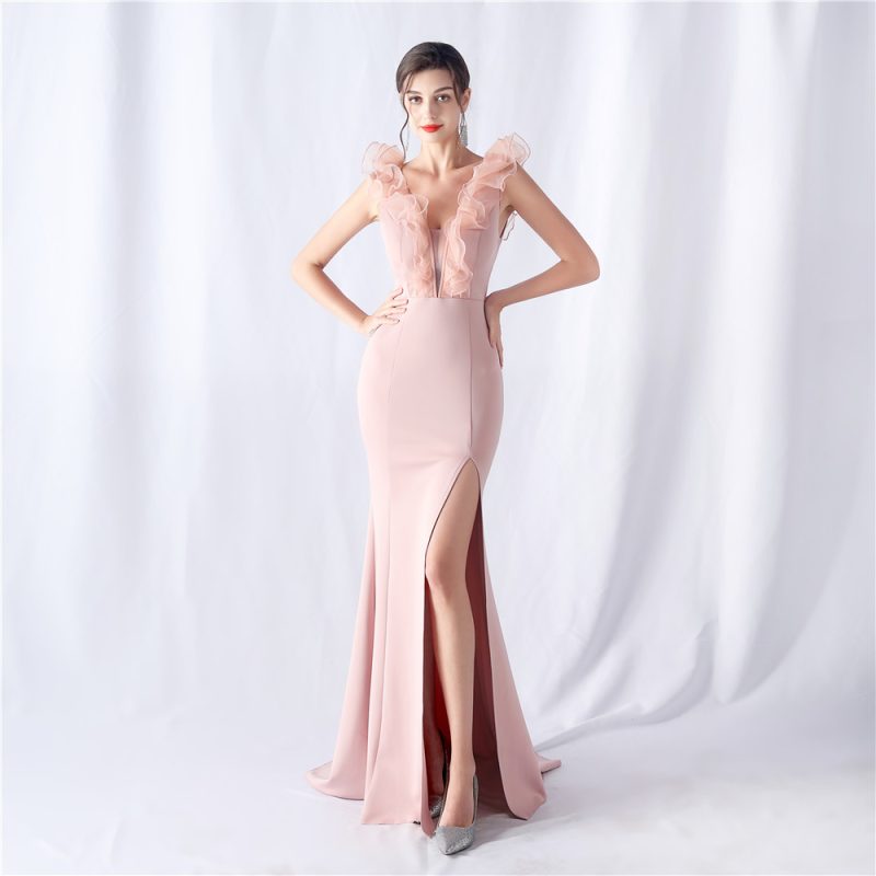 Elegant Organza Evening Dress for Wedding and Dinner - Image 2