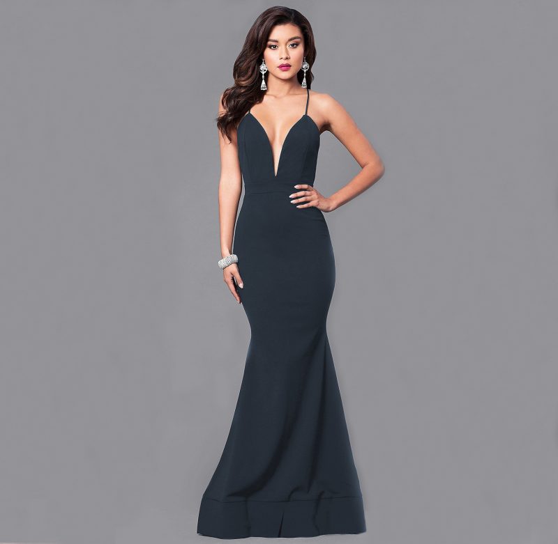 Elegant Backless Cross Strap Maxi Dress for Women - Image 3