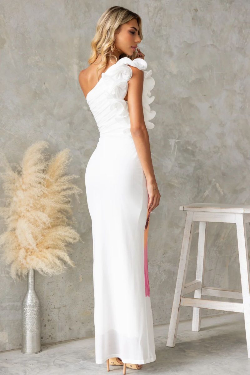 Summer Mesh Shoulder Slim Fit Women’s Dress - Image 2