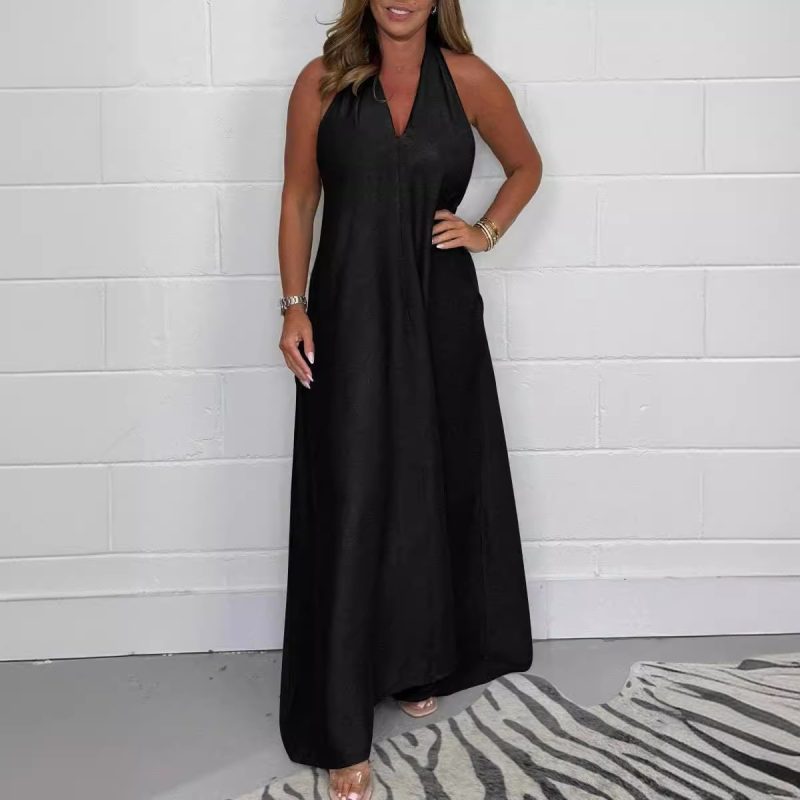 Women’s Elegant Sleeveless V-Neck Summer Dress - Image 2