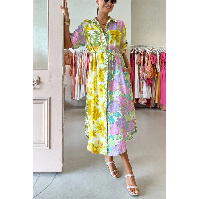 Spring Summer Casual Vacation Dress with Pockets - Image 3