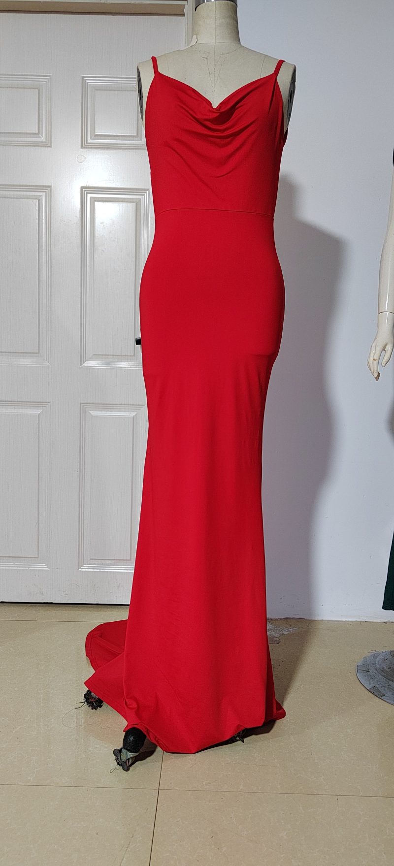 Elegant Strap Fishtail Backless Maxi Dress Women - Image 4