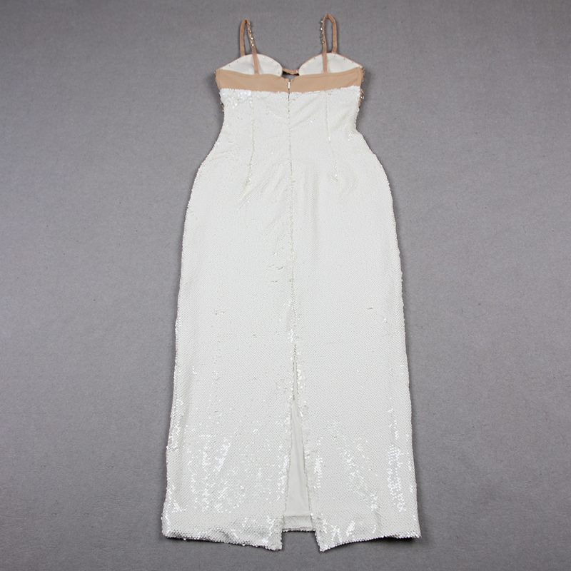 Glamorous Summer Sequin Rhinestone Dress for Parties - Image 3