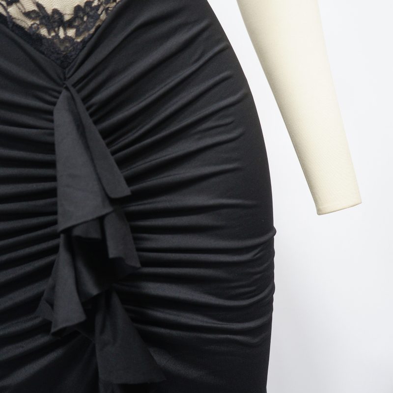 Elegant Lace See Through Fishtail Women’s Dress - Image 4
