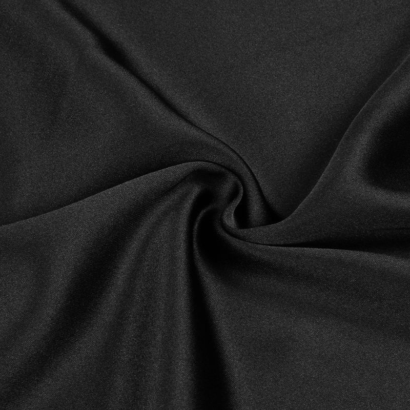Chic Black Strapless Pleated Ribbon Summer Dress - Image 4