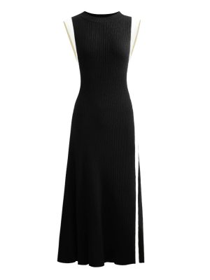 Summer Sleeveless Slim Fit Women Knitted Dress